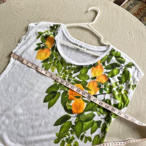 MILLY for Design Nation Limone de Capri Sequin Lemon T Shirt Size L - Picture 8 of 8